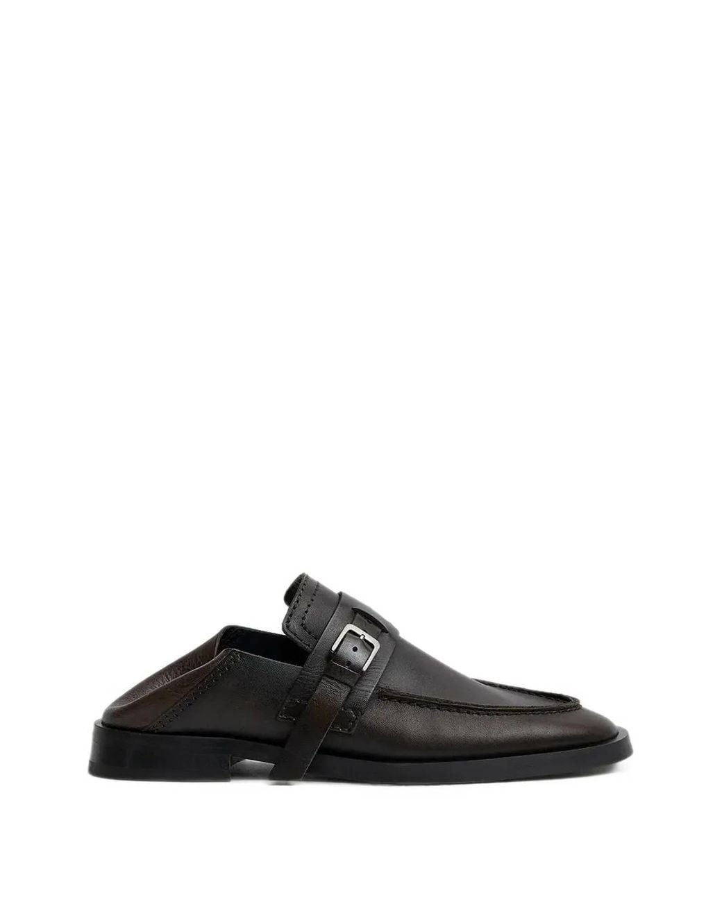 Miista Black Els Buckle-Strap Loafers