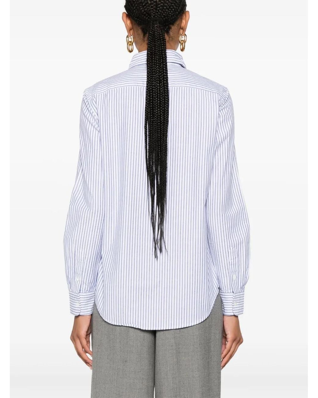 Polo Ralph Lauren White Polo Pony-Embroidered Shirt