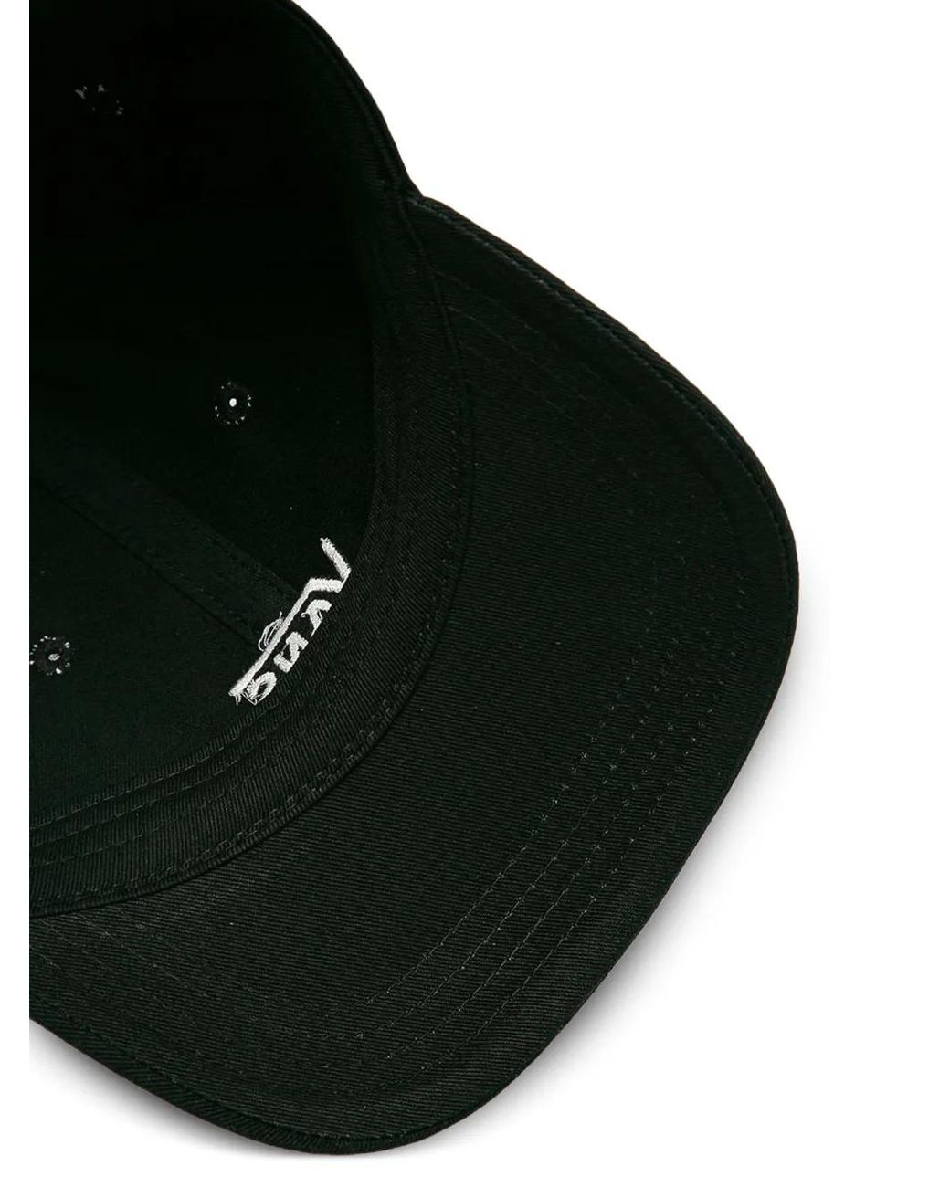 Vans Black Logo-Embroidered Baseball Cap