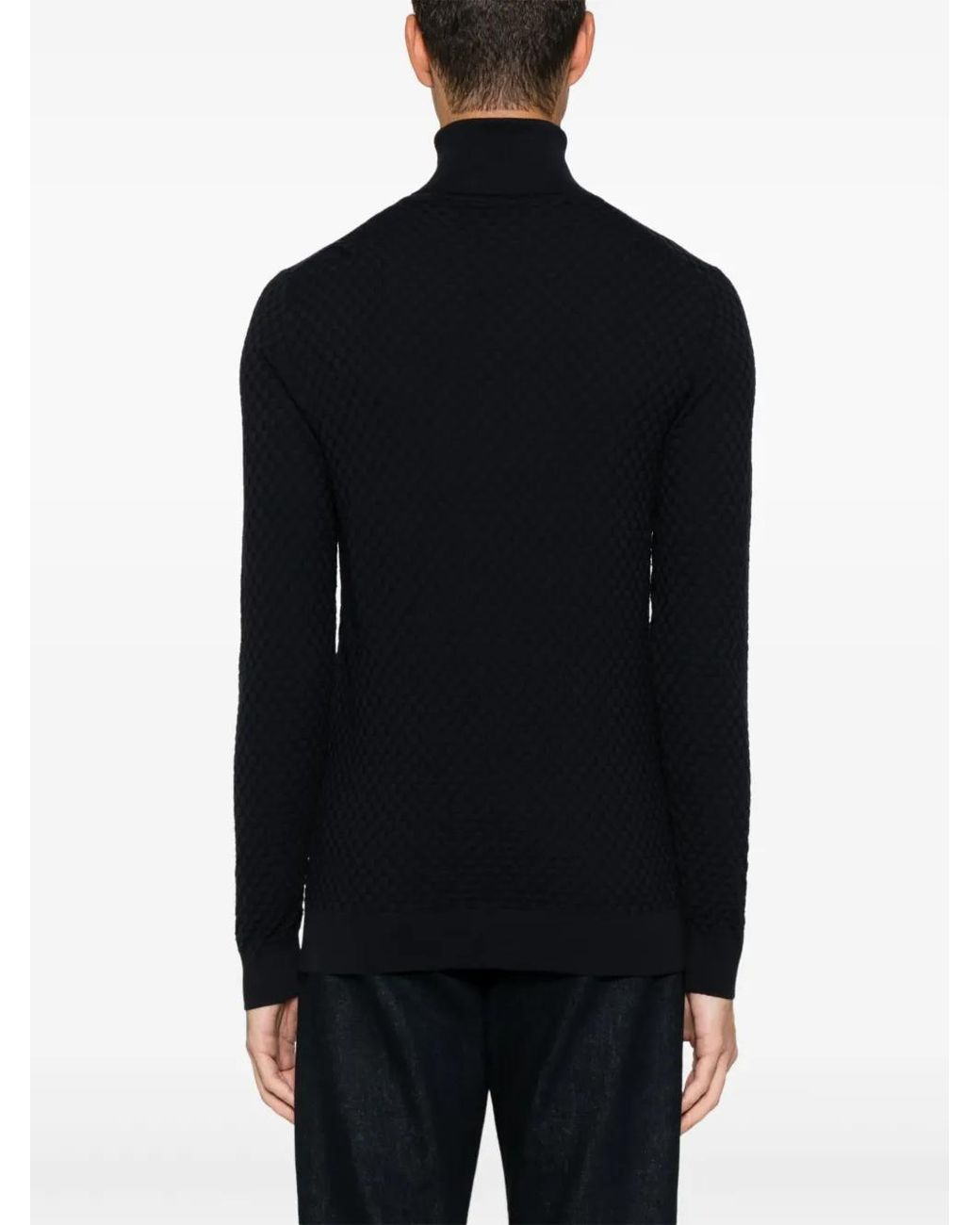 GOES BOTANICAL Blue Dolcevita Sweater for men