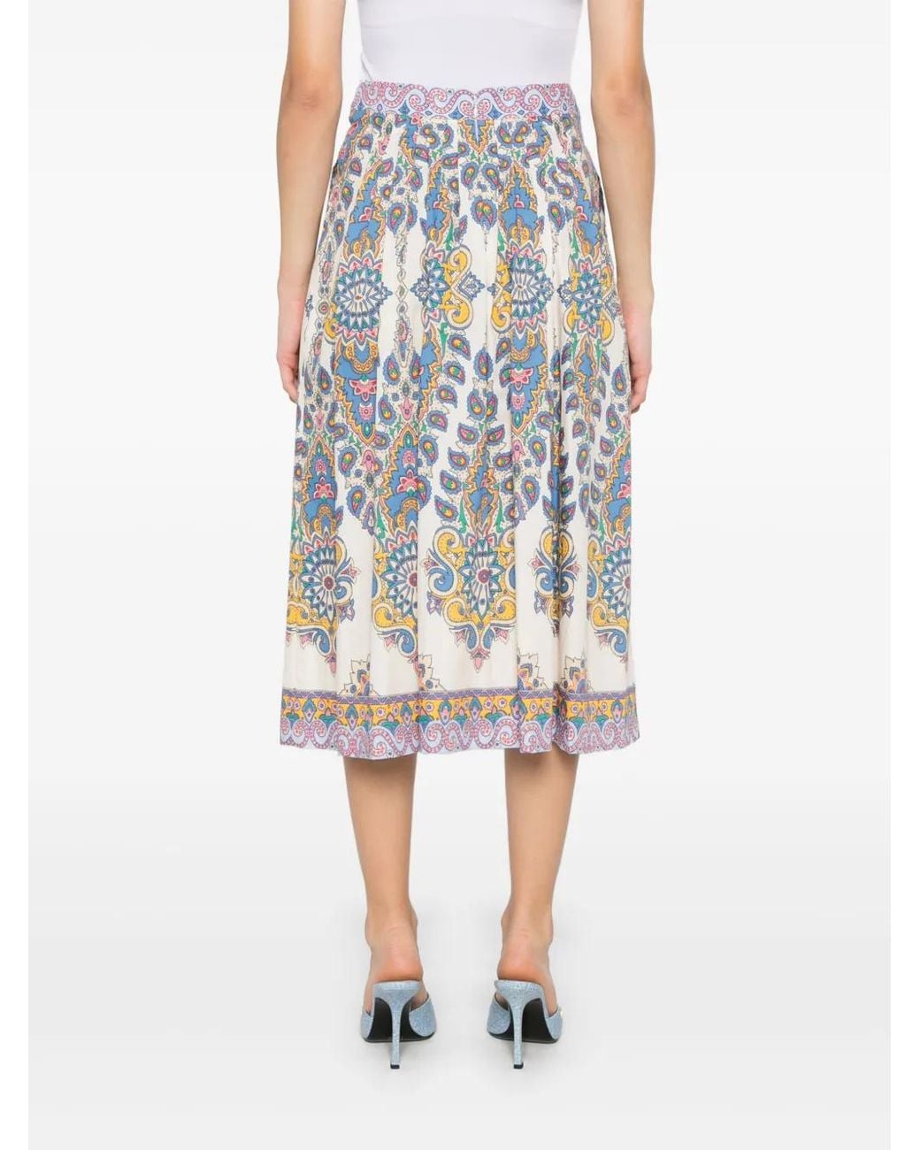 Etro Blue Chic Mini Skirt For
