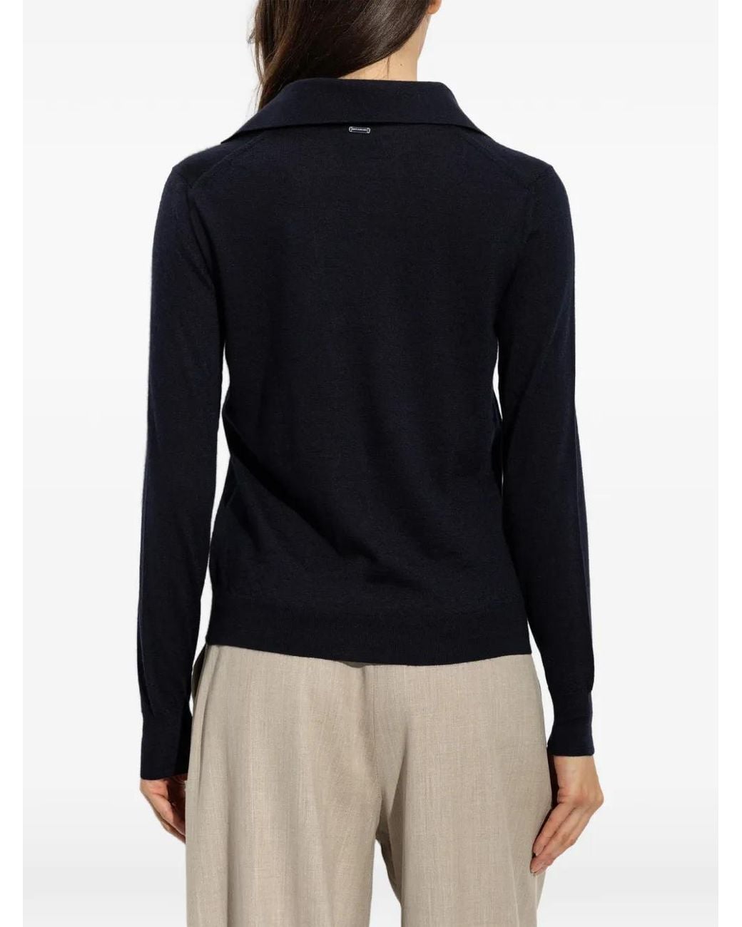 Paul & Shark Blue Long-Sleeve V-Neck Sweater