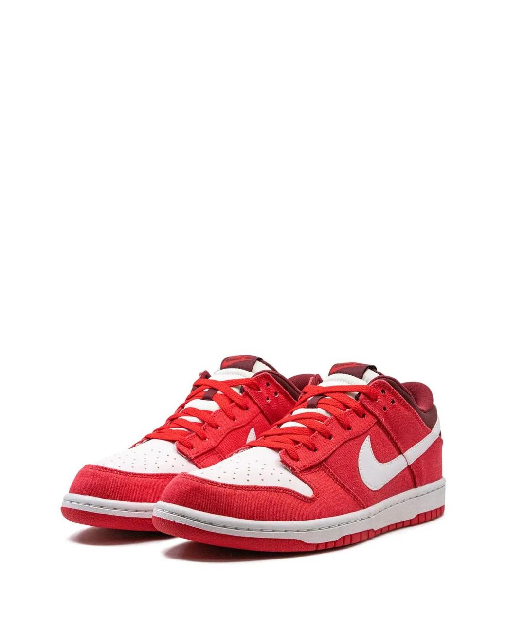 Nike Red Dunk Low "Hyper" Sneakers