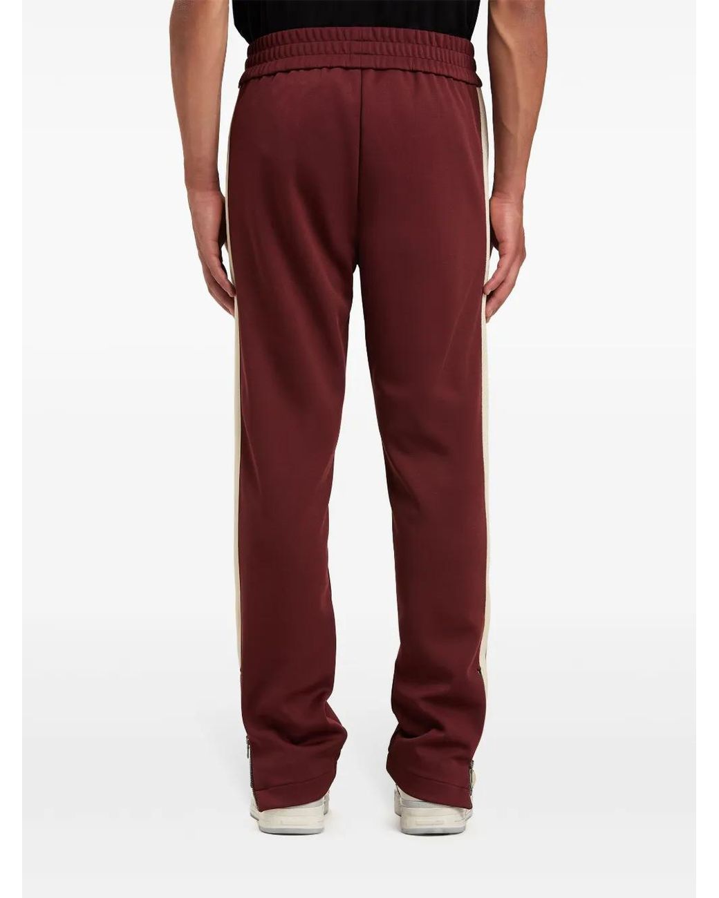 Palm Angels Red Classic Logo Track Pants for men