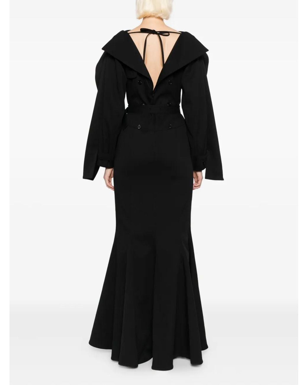 ROKH Black Long-Sleeved Dress