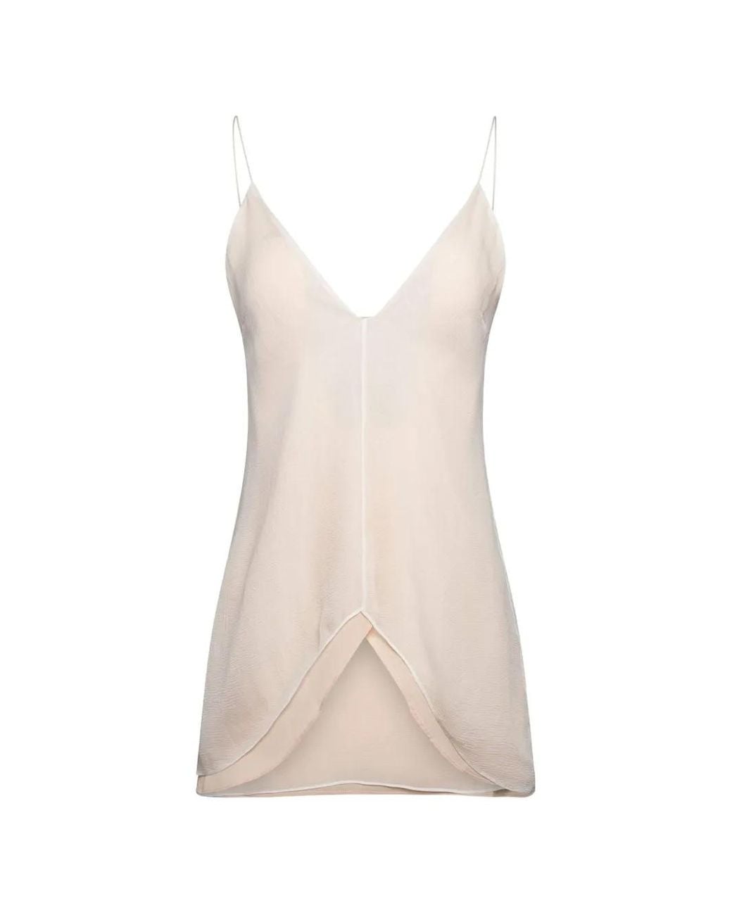 Chloé White V-Neck Camisole Top