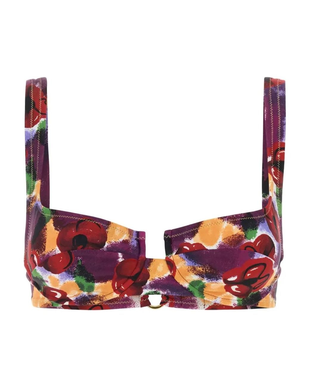 Reina Olga Red Brigitte Bikini Top