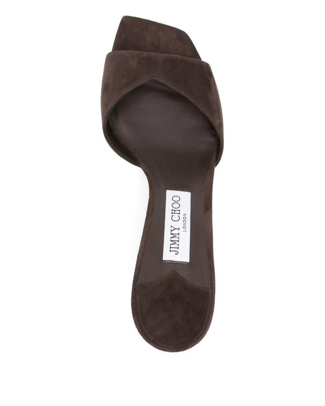 Jimmy Choo Brown 70Mm Skye Sandals
