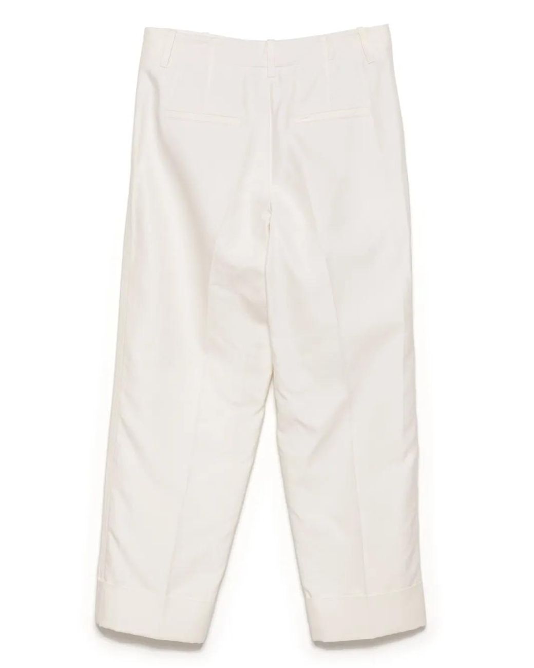 Akris White Conical Leg Pants