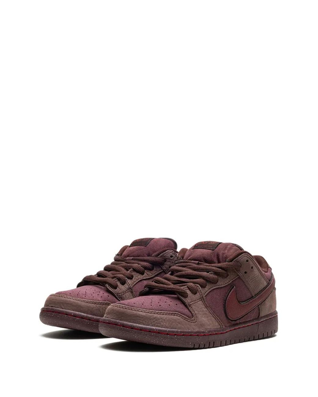 Nike Brown Sb Dunk Low "City Of Love" Sneakers for men