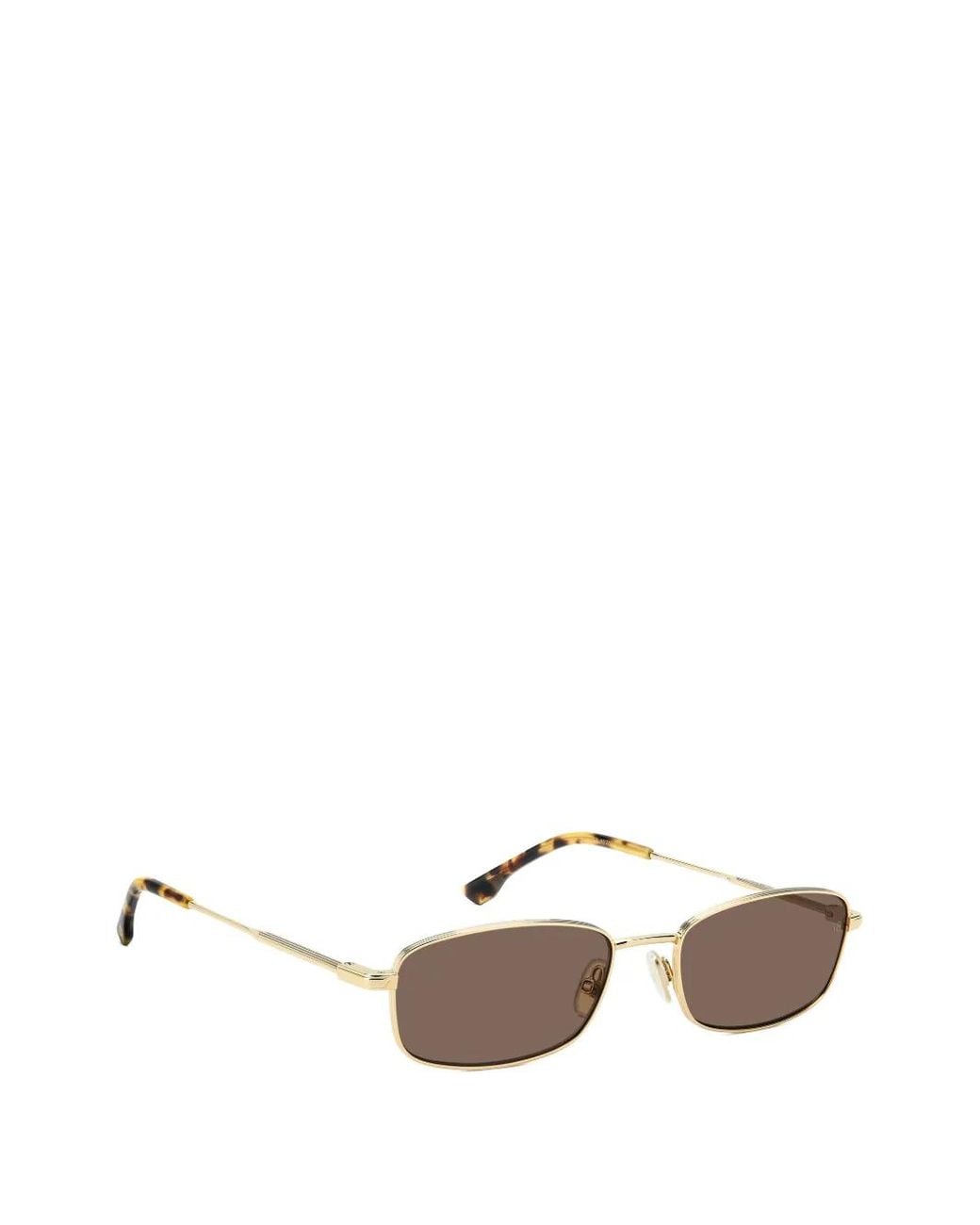 Victoria Beckham Metallic Rectangular-Frame Sunglasses