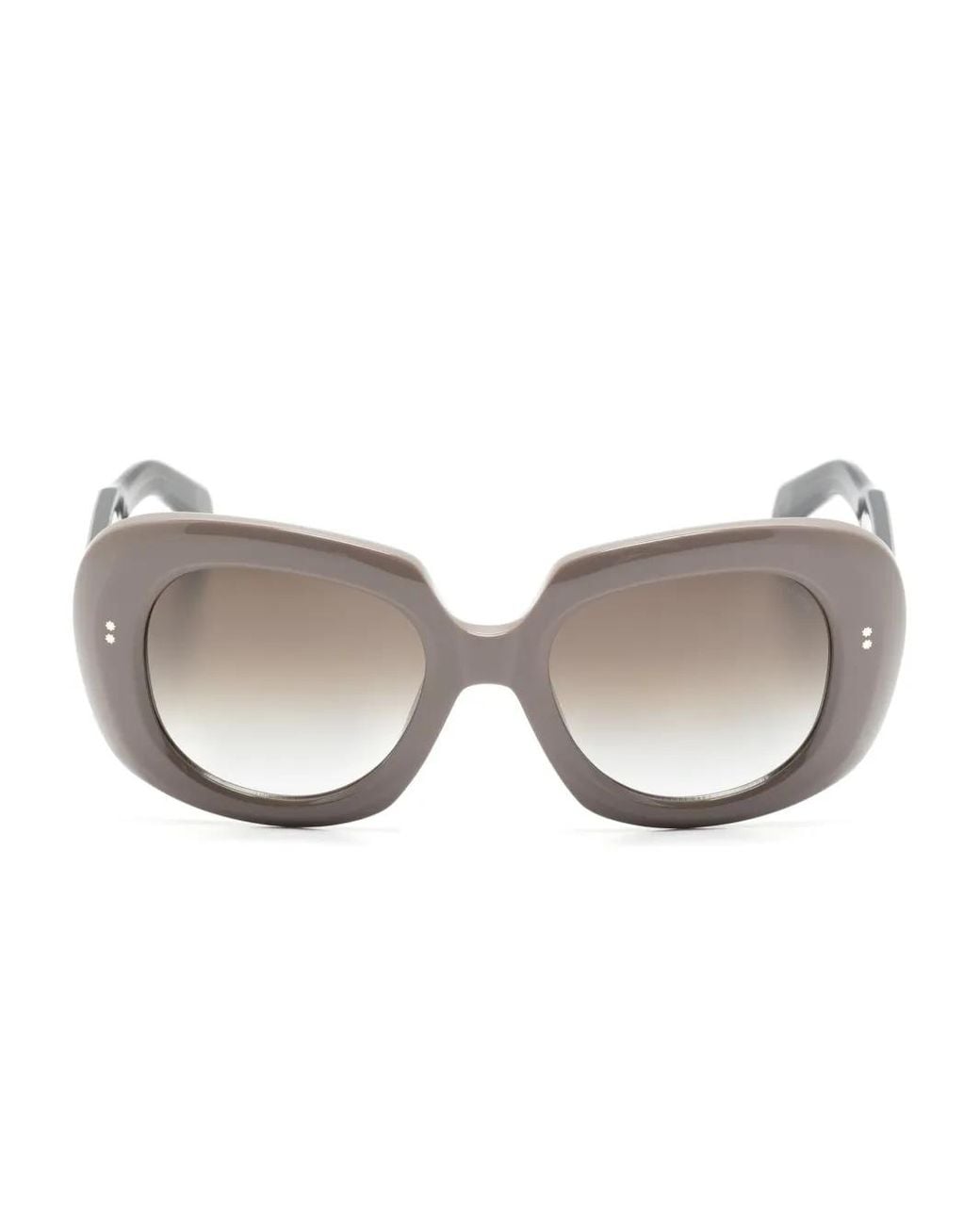 Cutler & Gross Gray 9383 Round-Frame Sunglasses