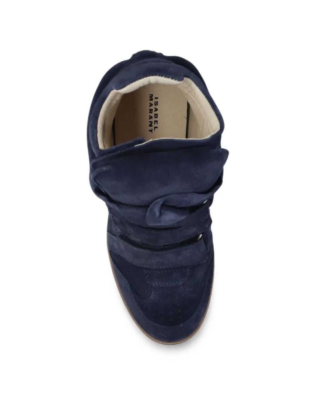 Isabel Marant Blue Suede Wedge Shoes "Bekett Ring"