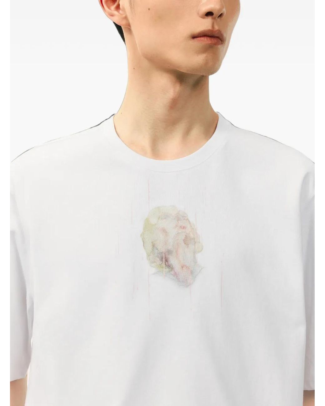 CROQUIS White Graphic-Print Crew-Neck T-Shirt for men