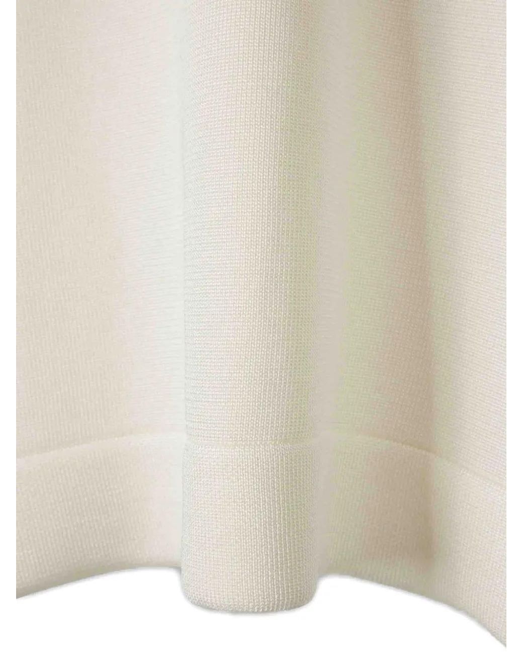 Jil Sander White Polo-Collar Top