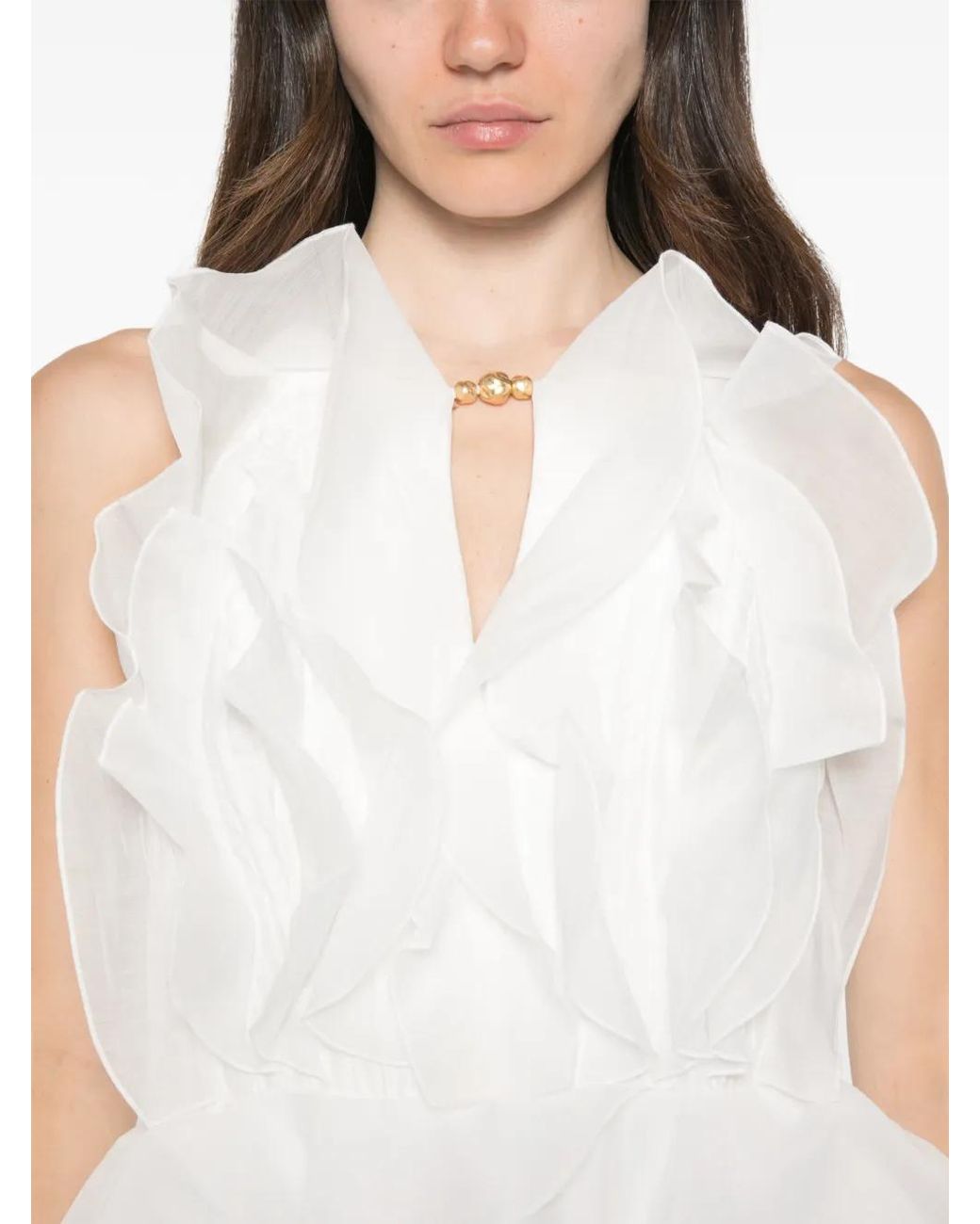 Aje. White Cleo Gown