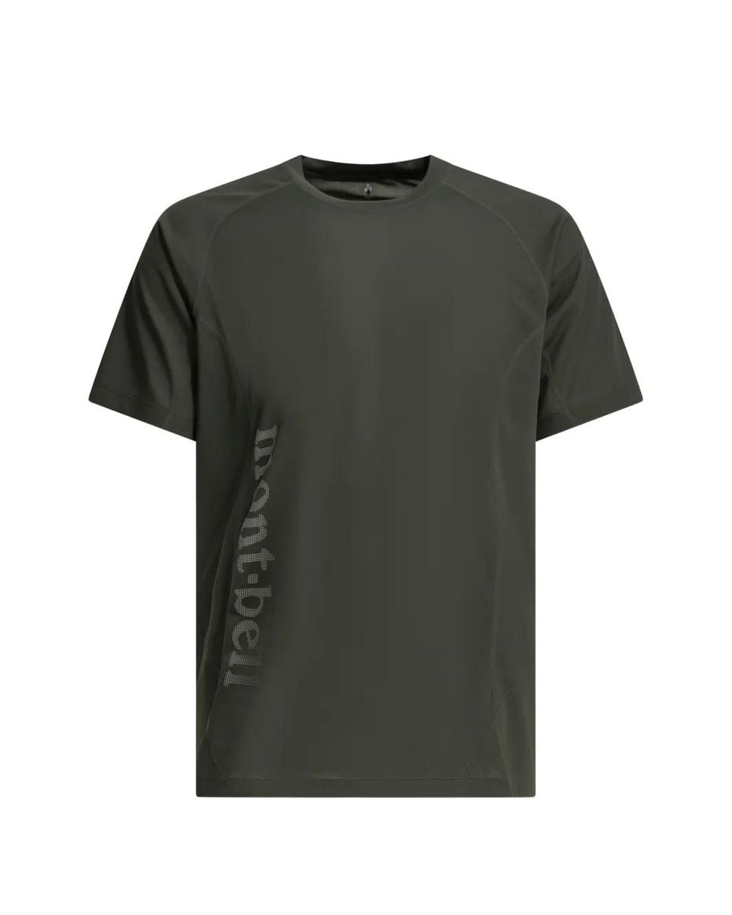 Montbell Green Logo-Print Raglan-Sleeve T-Shirt for men