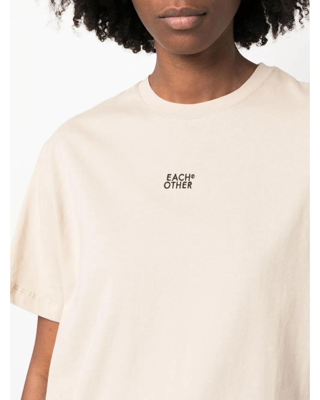 Each x Other Natural Logo-Print Crew-Neck T-Shirt