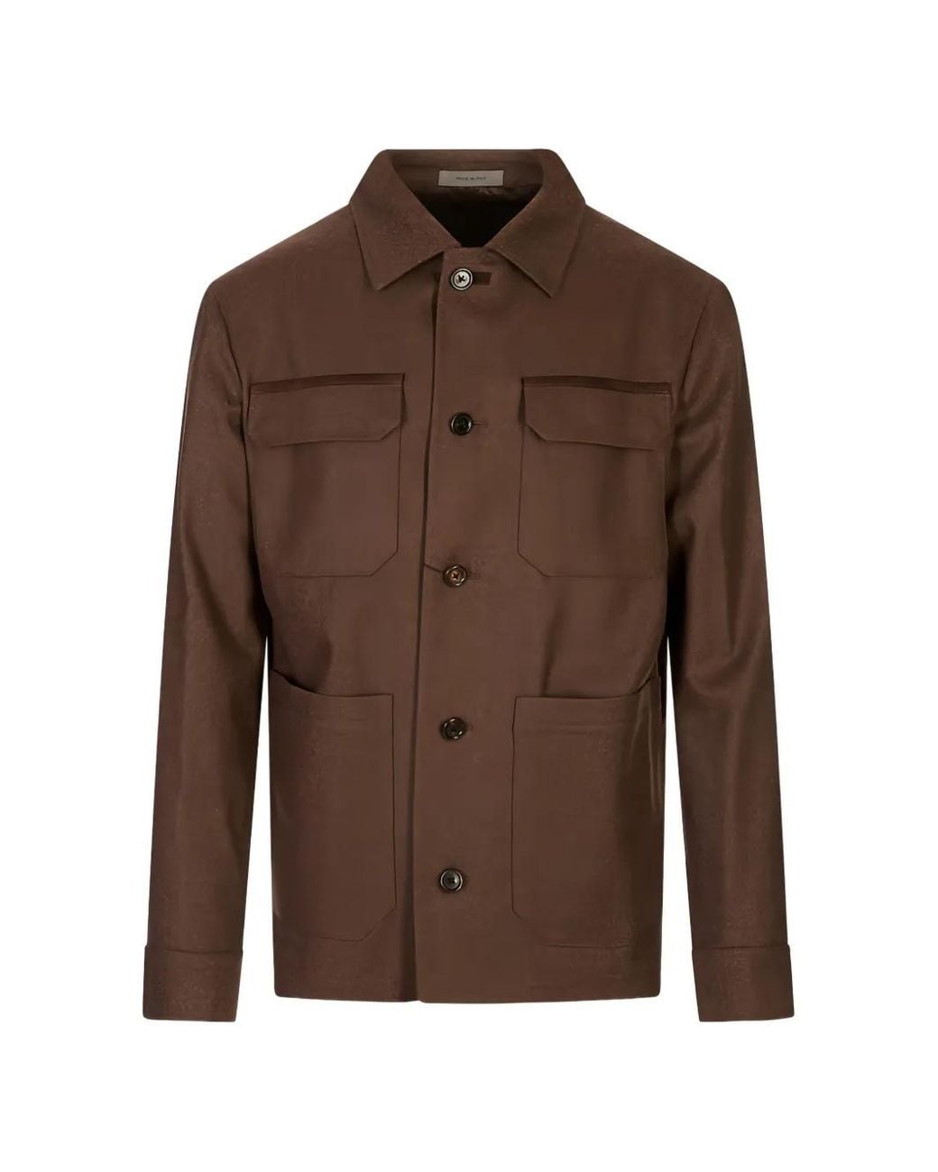 Chaqueta Con Múltiples Bolsillos Corneliani de hombre de color Brown