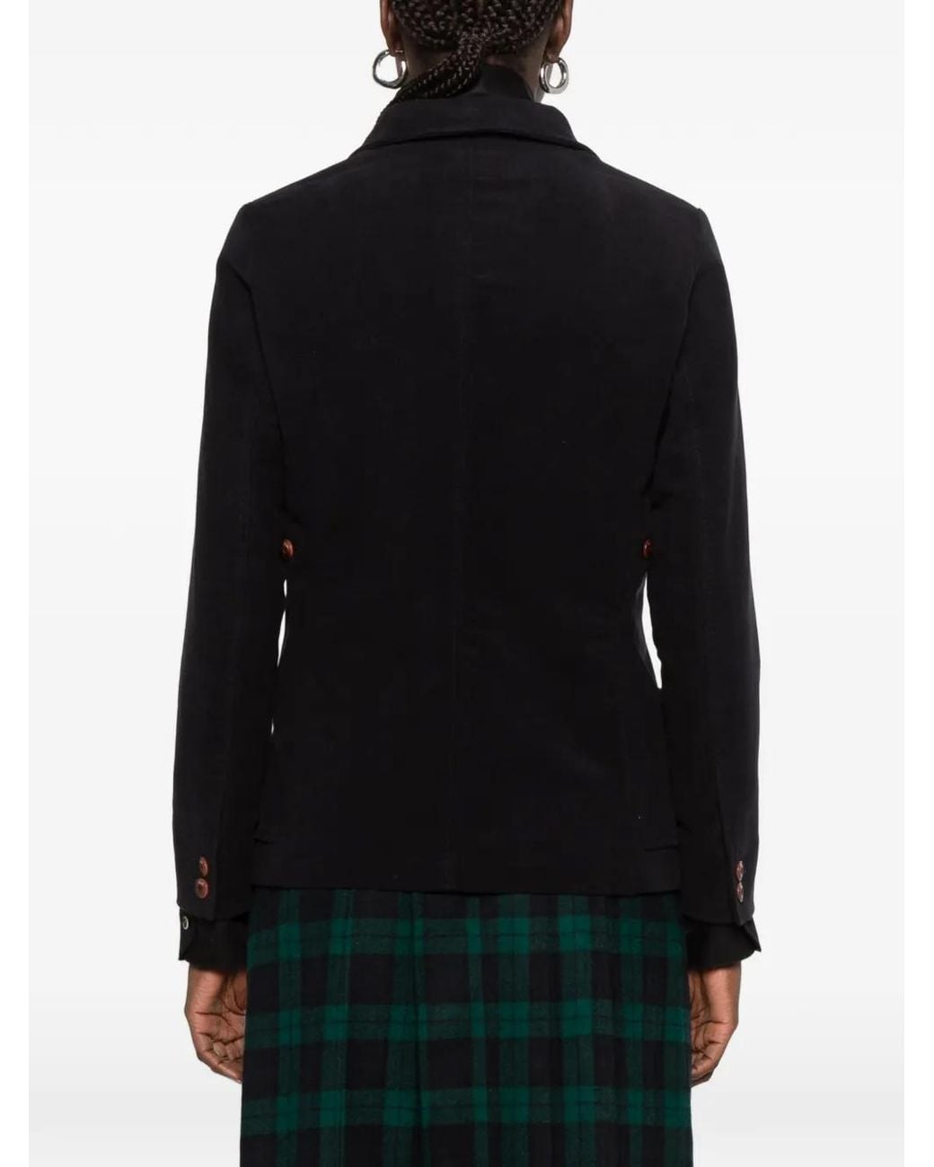 Capalbio Black Maremma Button-Up Jacket