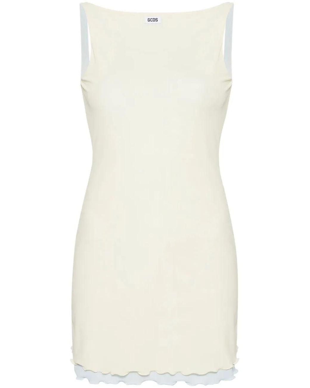 Gcds Natural Short Layered Dress
