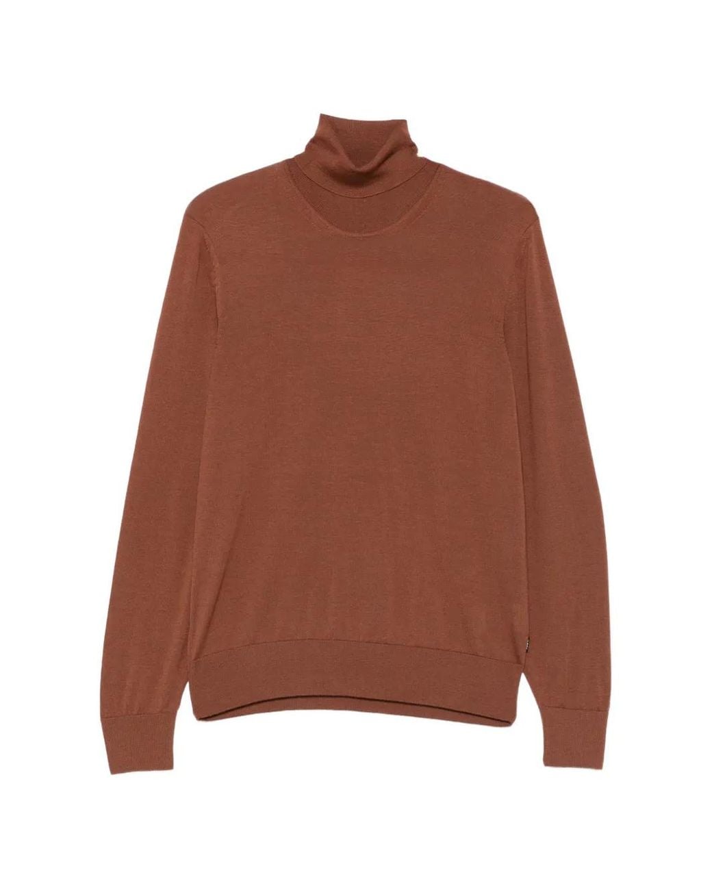 Boss Brown Turtleneck Sweater for men