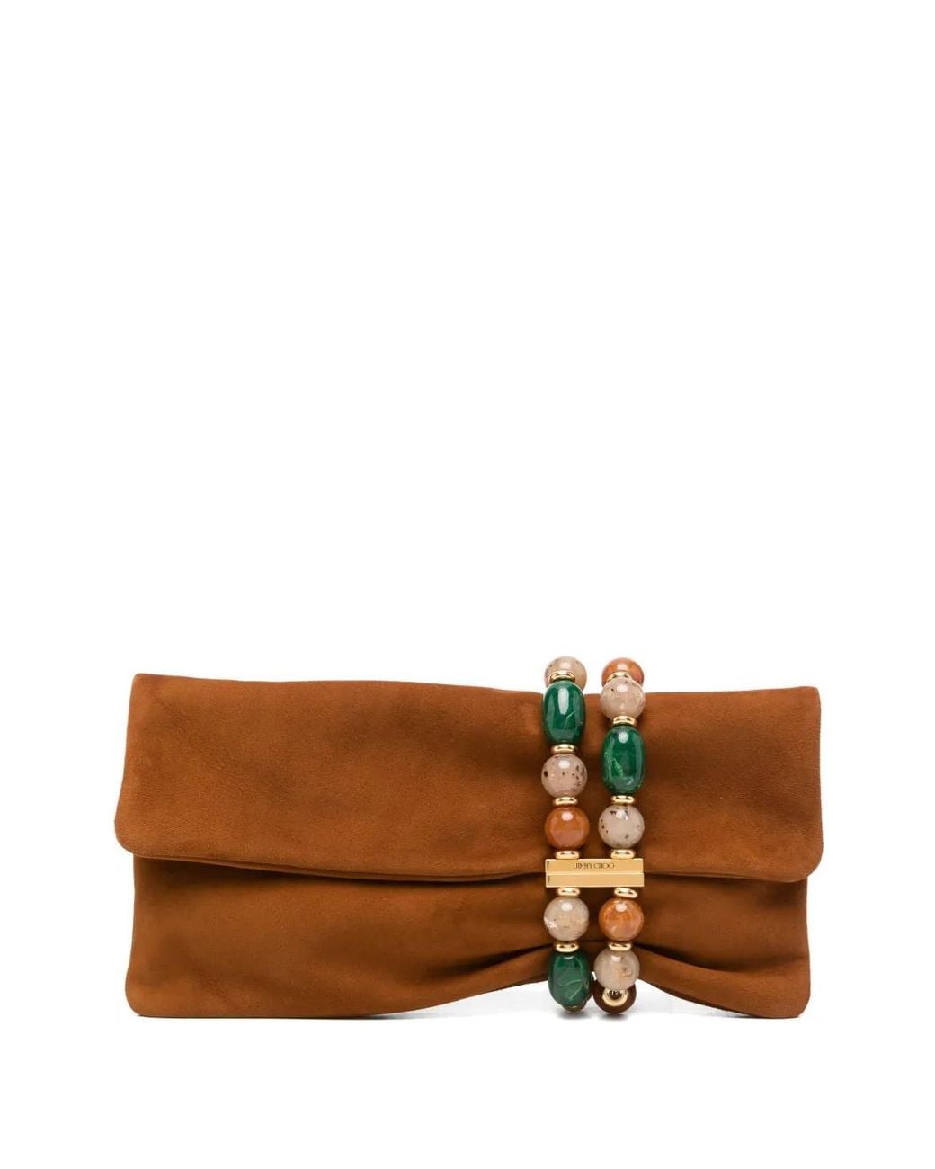 Jimmy Choo Brown Zandra Clutch Bag