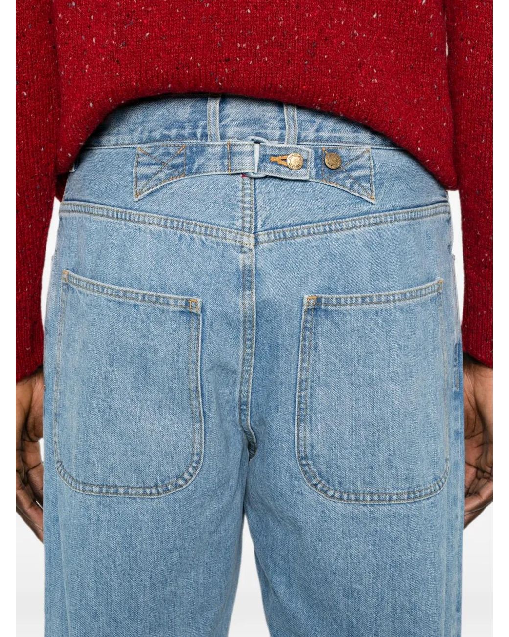 Thom Browne Blue Selvedge Jeans for men