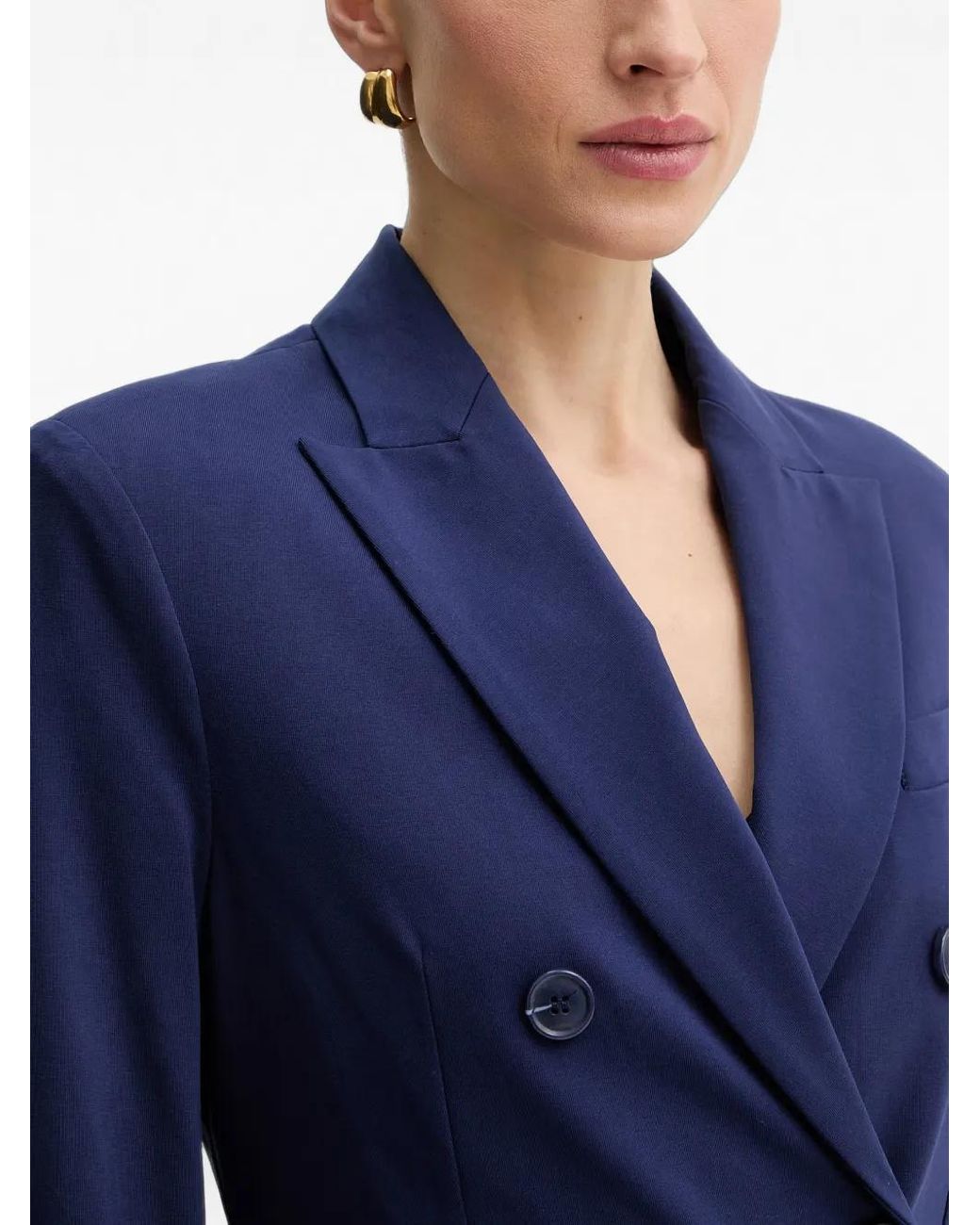 Silvian Heach Blue Double-Breasted Blazer