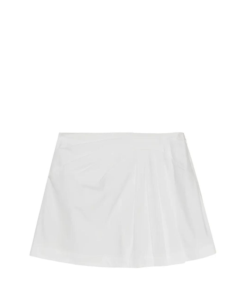 Jonathan Simkhai White Minijupe Devlin À Design Plissé