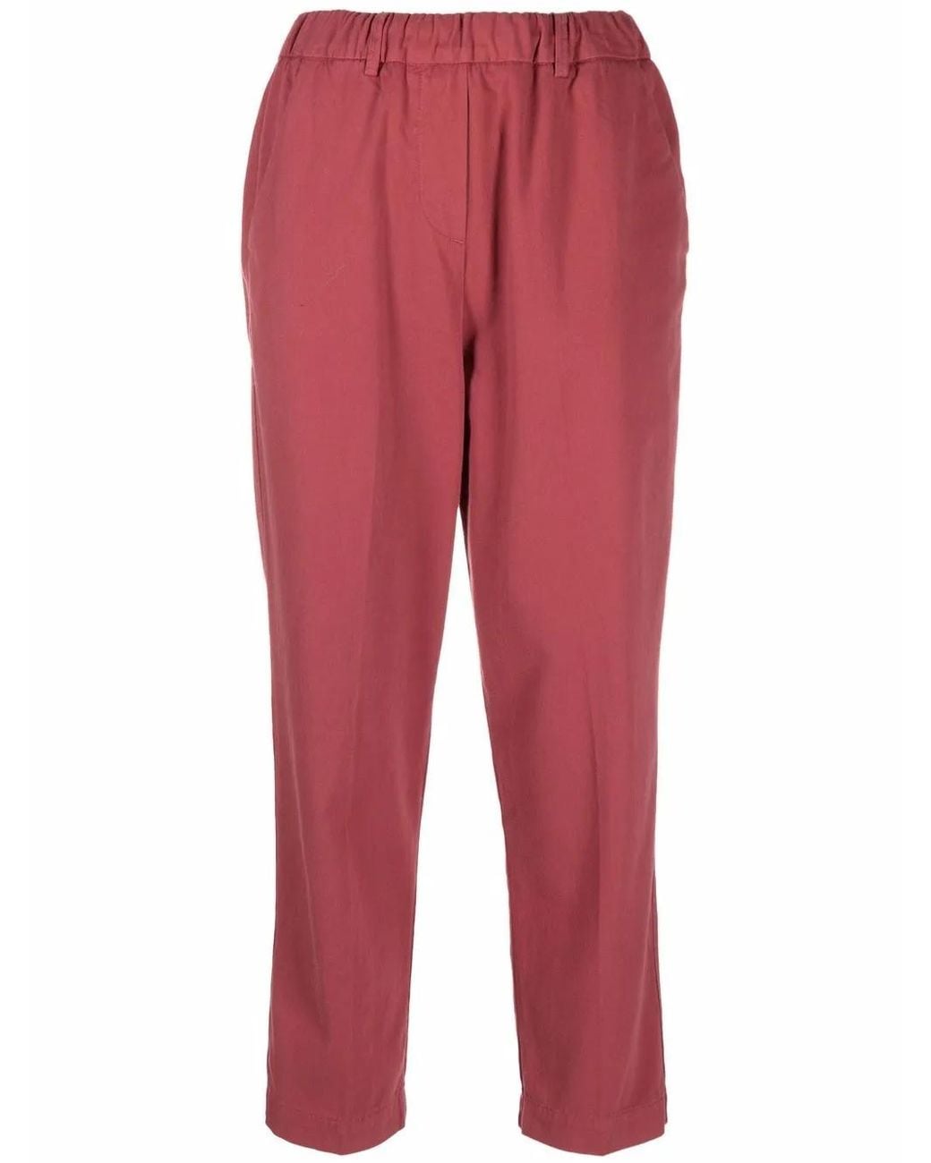Alysi Red Trousers Bordeaux