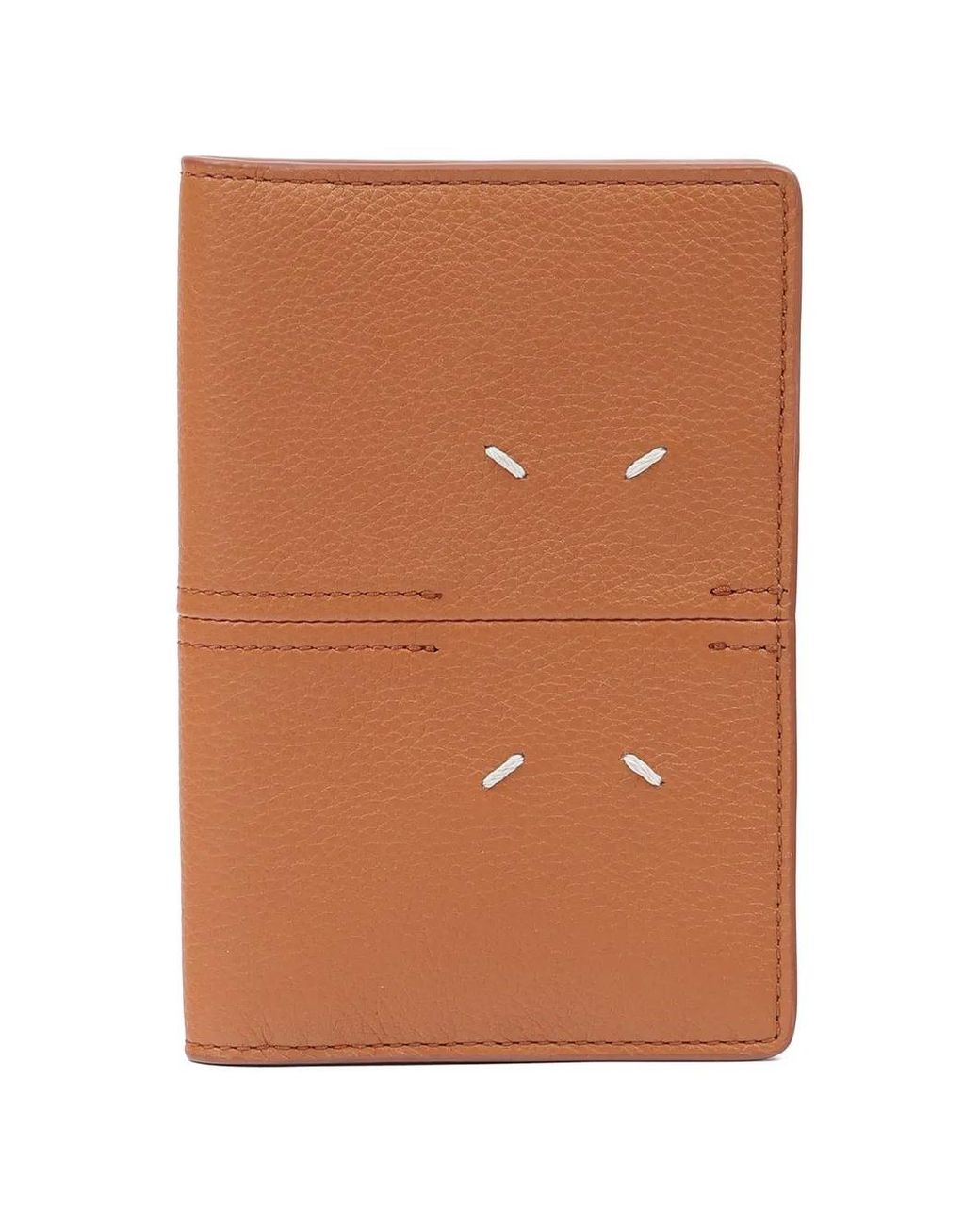 Maison Margiela Brown Leather Passport Holder