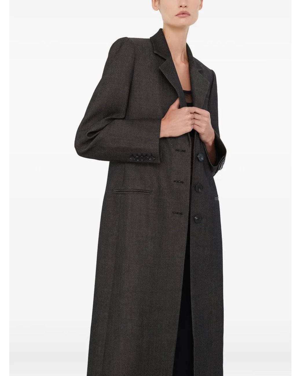 Christopher Esber Black Talus Single-Breasted Coat