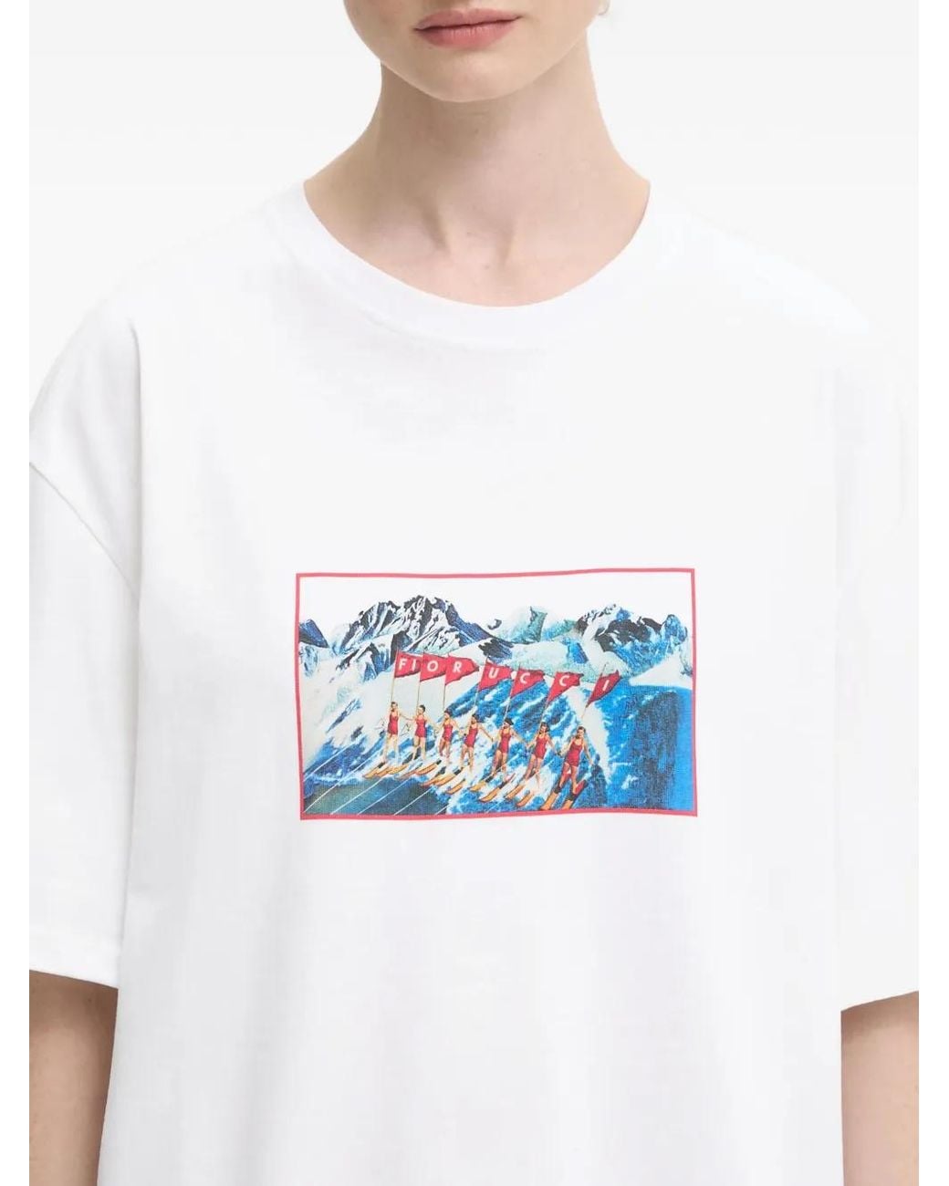 Fiorucci White Graphic-Print T-Shirt