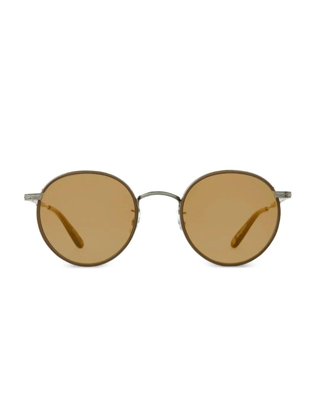 Garrett Leight Natural Wilson X Sun Round-Frame Sunglasses