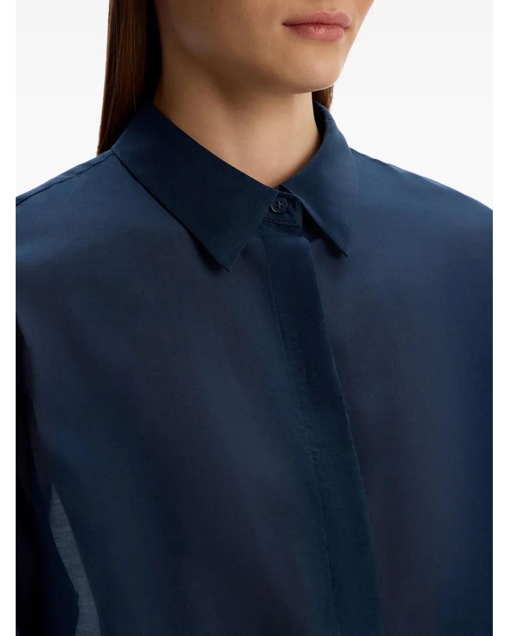 12 STOREEZ Blue Button-Down Shirt