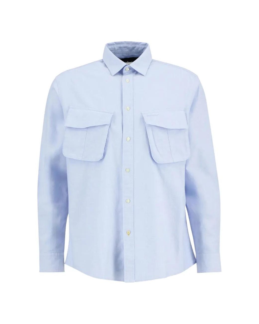 Barbour Blue Arnham Pocket Cotton Shirt for men