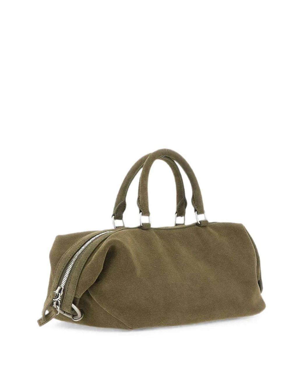 MARGE SHERWOOD Green Dumpling Ew Suede Tote Bag