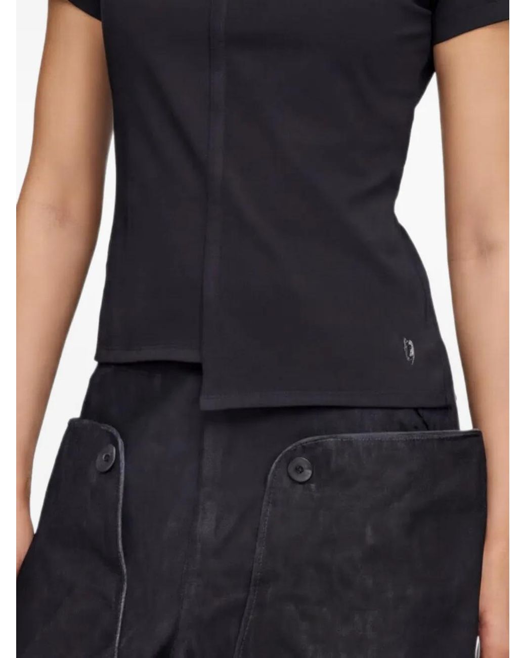Y-3 Black Fitted Short Sleeve T-Shirt
