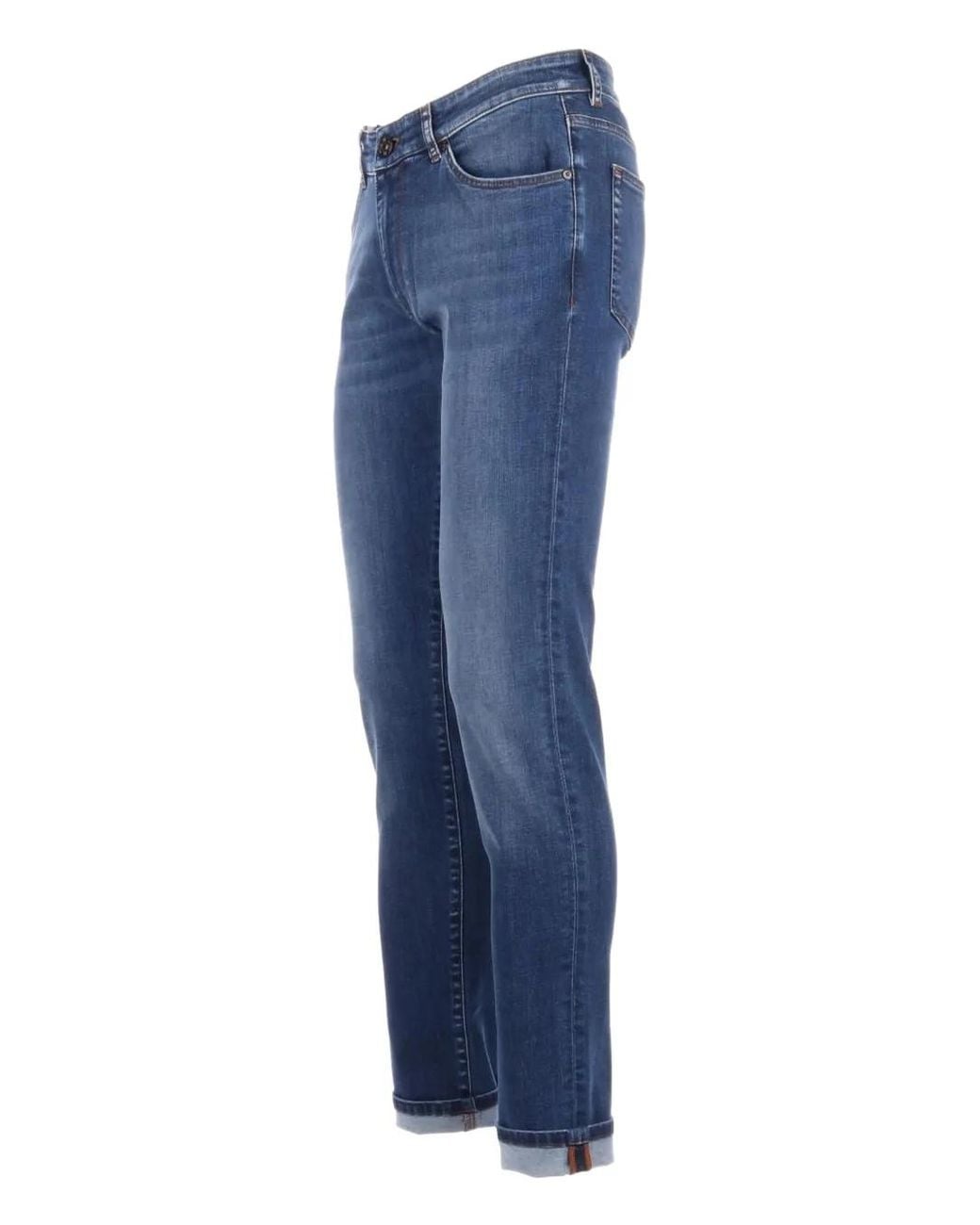 PT Torino Blue Cotton-Blend Jeans for men