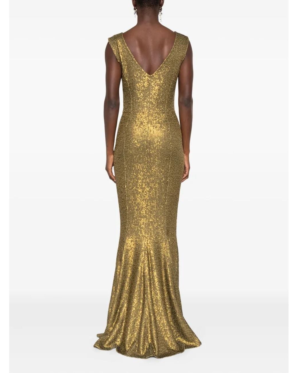 Norma Kamali Grace Maxi Dress in Metallic | Lyst Norma Kamali Grace Maxi Dress in Metallic | Lyst