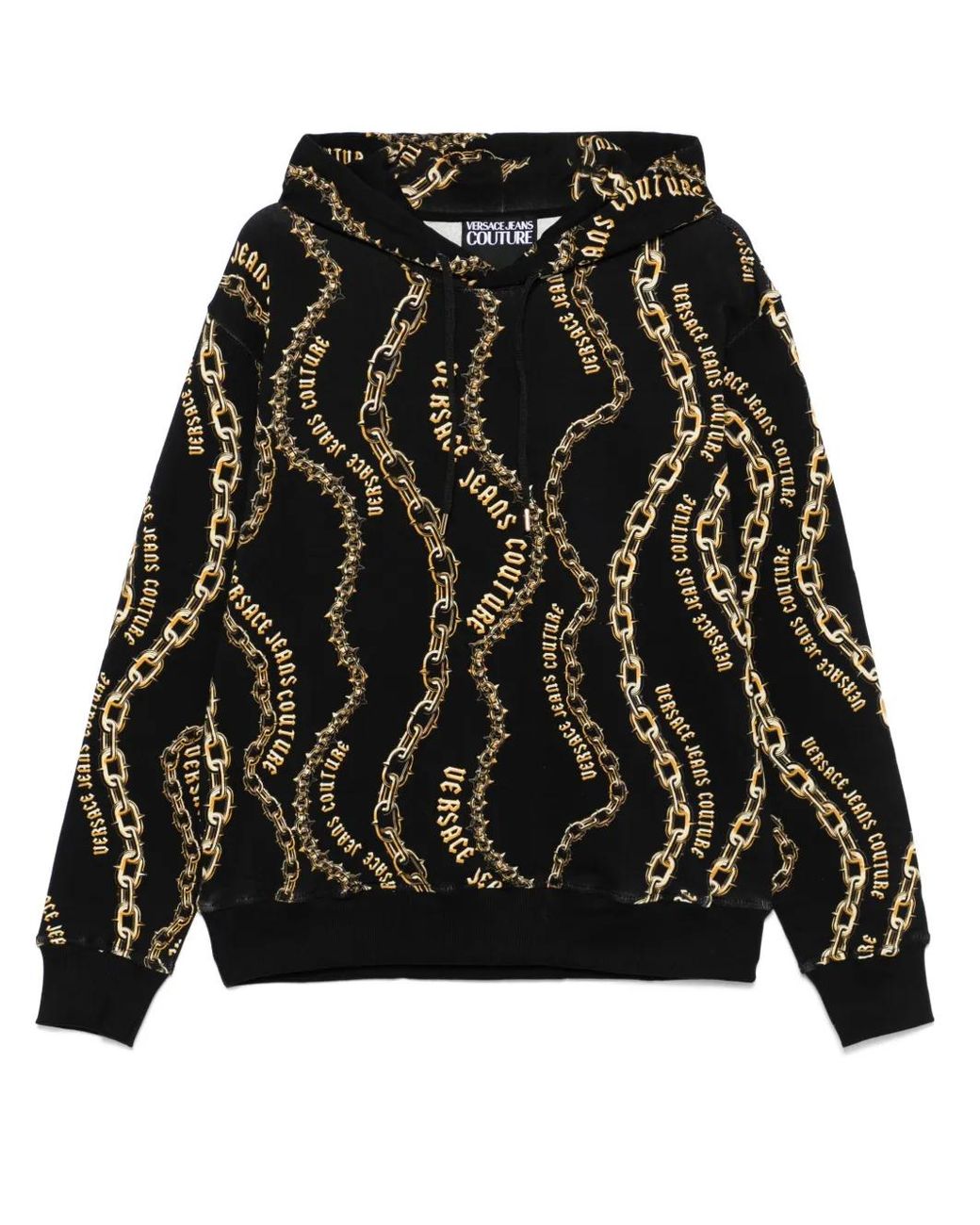 Versace Jeans Couture Black Chain Couture Hoodie for men