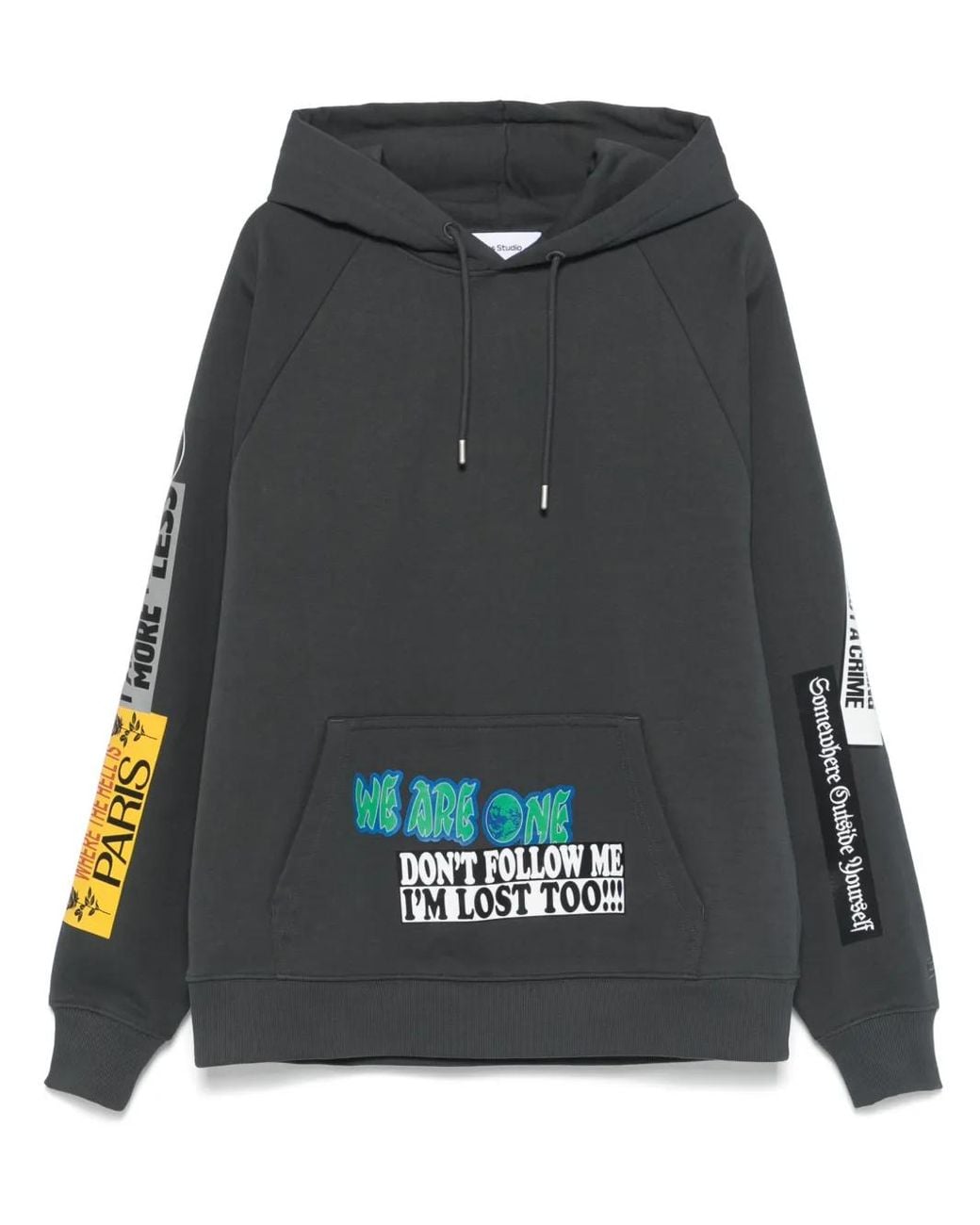 Etudes Studio Black Stickers Hoodie