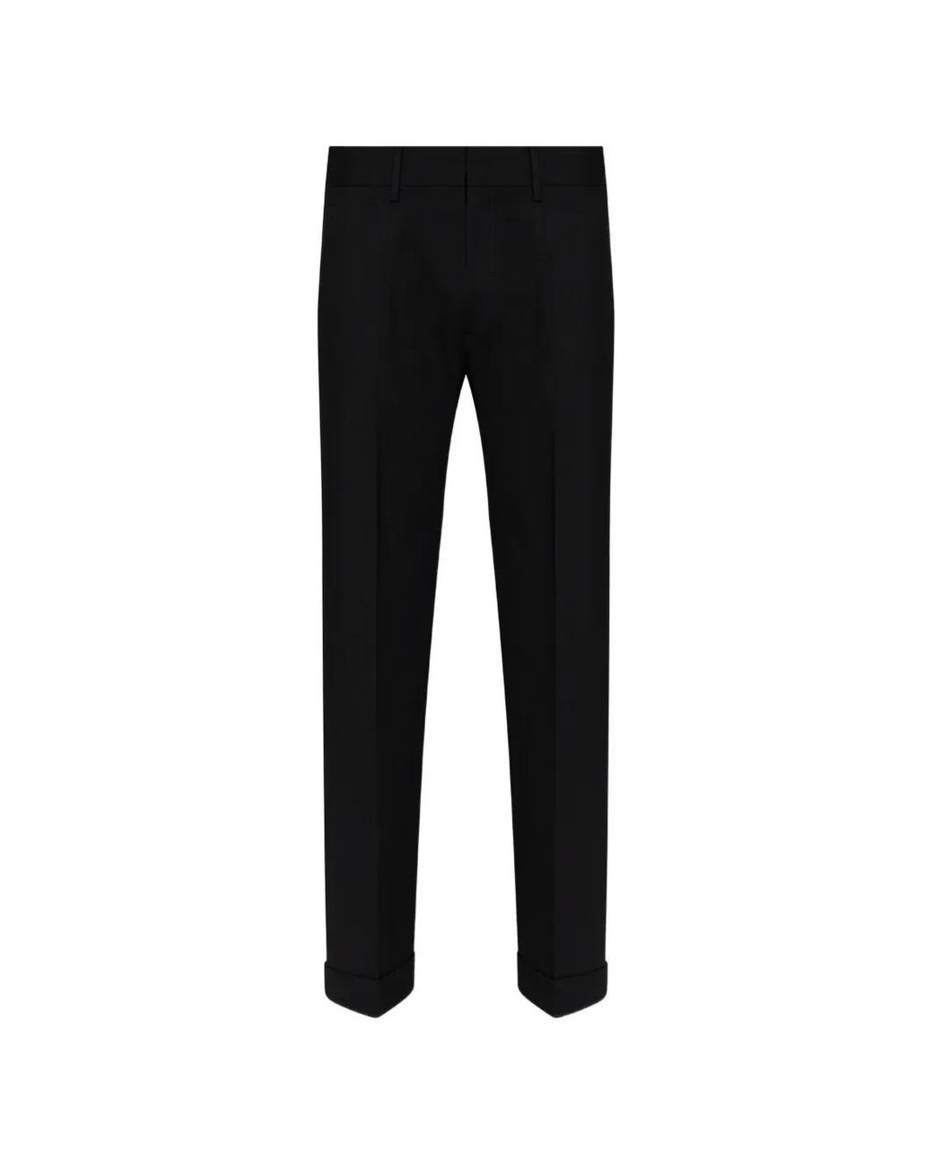 DSquared² Black Wool Trousers for men