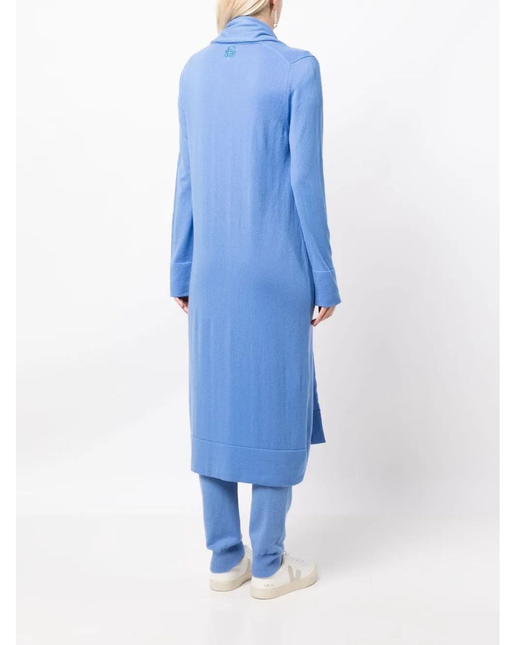 Teddy Cashmere Blue Venzia Open-Front Cashmere Cardigan