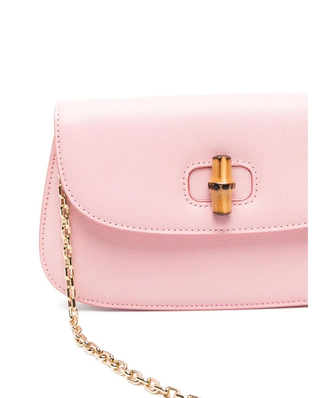 Bamboo Clutch di Gucci in Pink