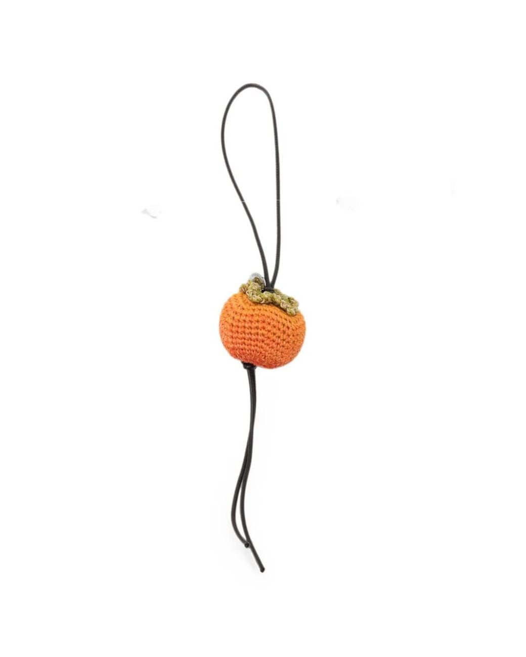 J.W. Anderson White Crochet Fruit-Motif Belt