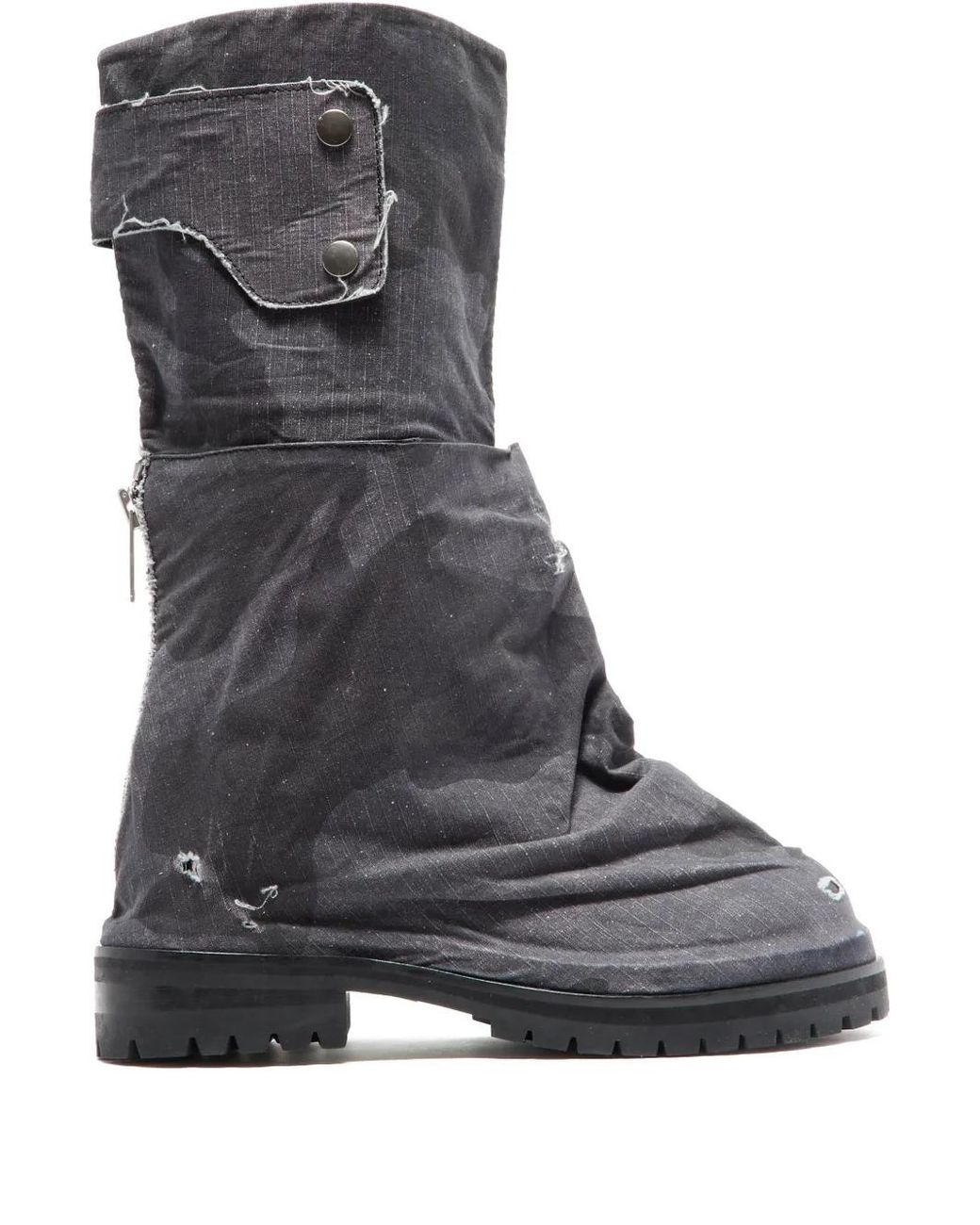 424 Black Dragonrider Biker Boots for men