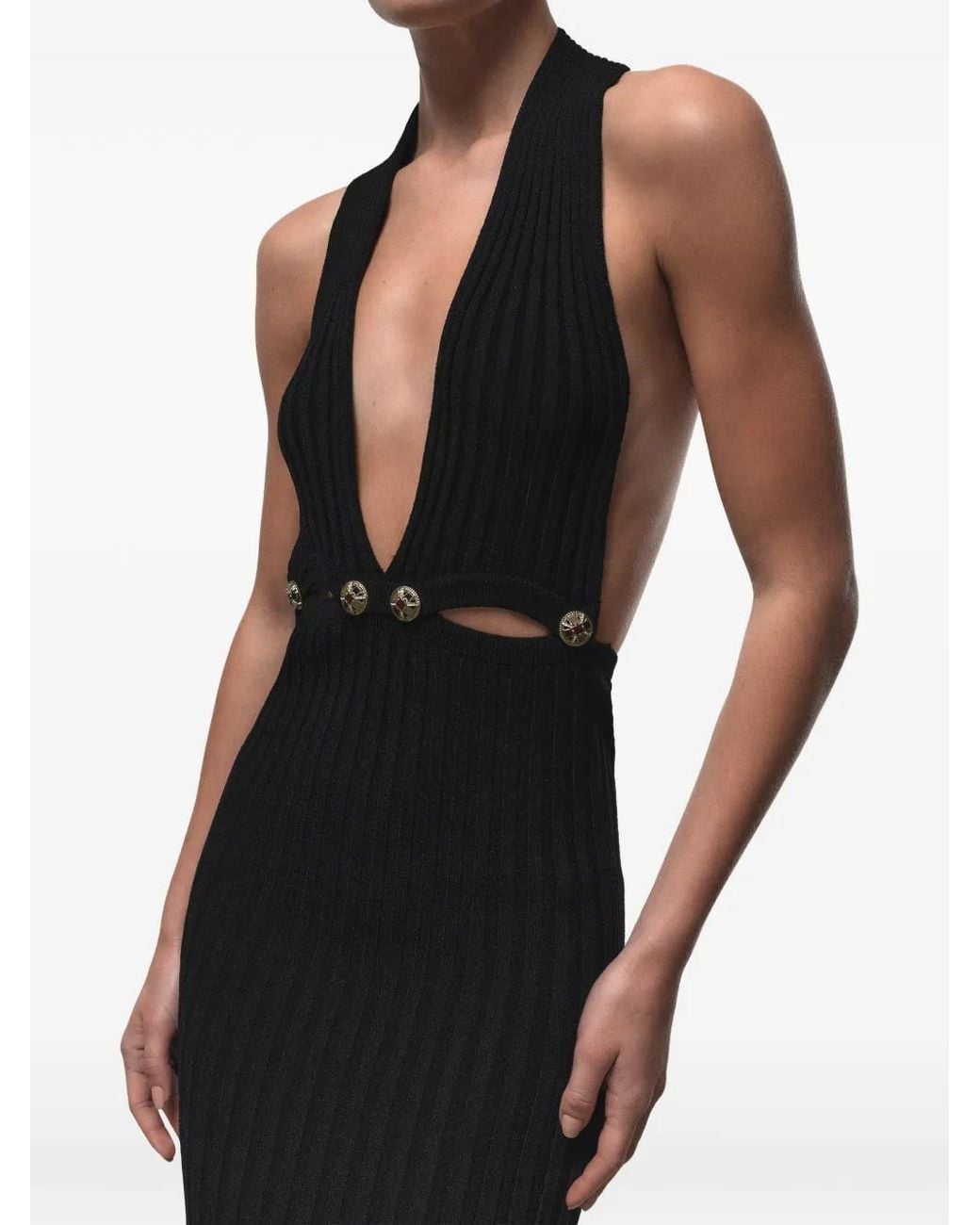 CAYET Black Tatjana Midi Dress