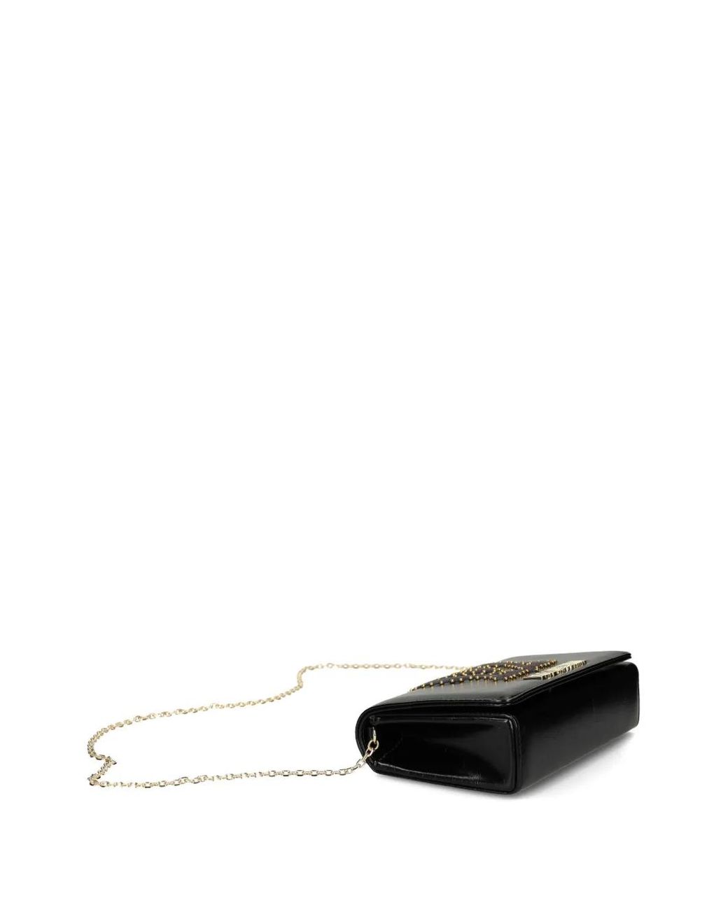 Love Moschino Black Studded Chain Cross Body Bag